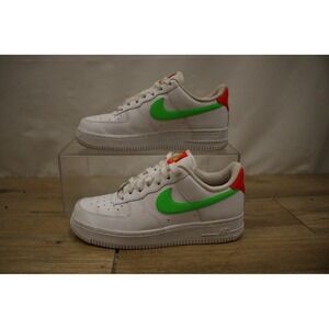 NIKE AIR FORCE 1 '07 LOW WATERMELON WHITE LASER CRIMSON PINK‎ LIME GREEN 6.5